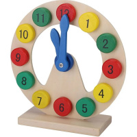 Часы 20х20см дерево XJ4067