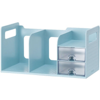 Лоток вертикальный "Sysmax" 3-х секционный, с выдвижными ящиками, мятный 42300/280140