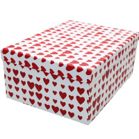 Коробка подарочная "Сердца" 28х21х12см картон M10-77