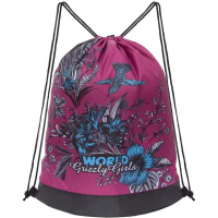 Сумка для сменной обуви 38х50х11см фиолетовый, 1 отделение, боковой карман на молнии OM-010/1