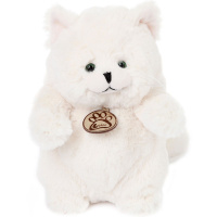Толстый кот 26см белый AT365272