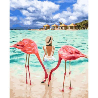 Живопись по номерам (акрил) 40х50см "Райский уголок" сложность 3, холст на подрамнике МСА1774