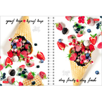 Тетрадь А5 80л клетка "Сладкая жизнь" на спирали двойная, твердая обложка 80Тдт5В1гр_18880/054487