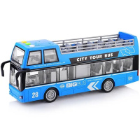 Автобус "Городской" инерционный на батарейках, пластик 28х6,5х11,5см голубой (свет, звук) WY916B Автобус "Городской" инерционный на батарейках, пластик 28х6,5х11,5см голубой (свет, звук) WY916B