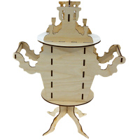 Заготовка для декорирования "Чайный домик Самовар" 27х12х34см, фанера 3мм (кол-во деталей-13шт.)