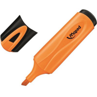 Маркер текстовыделитель "Fluo Pep's" оранжевый, клиновидный наконечник, толщина линии 1-5мм 742535
