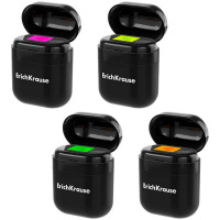 Точилка 1 отв. "Case Accent" с контейнером, пластик, черная 60038