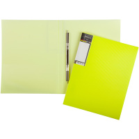 Папка с боковым пружинным скоросшивателем "Diamond Neon" А4 желтая AH4_02036/036386