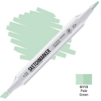 Маркер спиртовой двухсторонний "Sketchmarker" бледно зеленый SM-G113