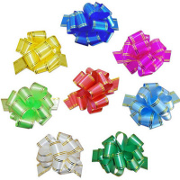 Бант - шар 5см Полосы 2 вида, 10 цветов  Y7017-18