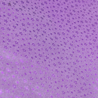 Бумага упаковочная 70см х 1м "Звезды" блестящая сиреневая Y8874-19