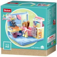 Конструктор "Парикмахерская" 113 деталей 15х14,5х6см пластик (1 фигурка) M38-B0883C