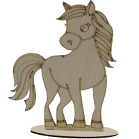 Заготовка для декорирования "Лошадка" 16,5х12см фанера 3мм 730013