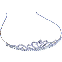 Корона со стразами, серебро, металл Y6563-18