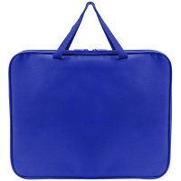 Папка с ручками А3 475х340х20мм на молнии ткань, синяя ПДМ-2