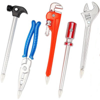 Ручка шариковая "Инструменты" 16,5см синяя Y8733-19