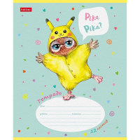 Тетрадь А5 12л клетка "Кигуруми" на скобе, 5 дизайнов 12Т5В1/074111