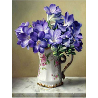 Алмазная мозаика 30х40см "Ваза с цветами" полная выкладка GB73386