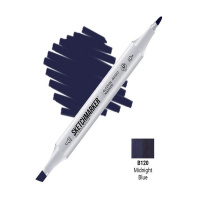 Маркер спиртовой двухсторонний "Sketchmarker" полночный синий SM-B120