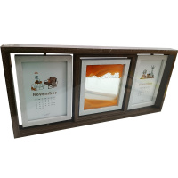 Рамка для фото 10х15см дерево, 4 фотографии, поворотная, 2 цвета 45х21х4см HW330