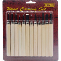 Набор резцов 12шт 14см металл/дерево Y6287-17