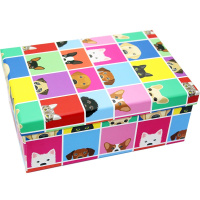 Коробка подарочная "Животные" 21*14*7см картон А2