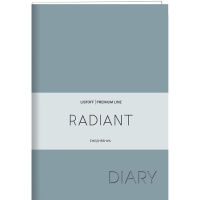 Ежедневник недатированный А6 "Radiant" 304стр. серо-синий, искусственная кожа, софт-тач ЕКР62215208
