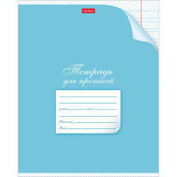 Тетрадь А5 12л частая косая линия "С уголком" для прописей, на скобе, 5 дизайнов 12Т5B5/028438