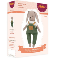 Набор для шитья "Заяц Реми" (ткань, пуговицы, нитки, иглы, выкройка) FL-0405