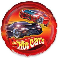 Шар возд. Круг Тачки 18"/45см с клапаном, фольга И-176/109421