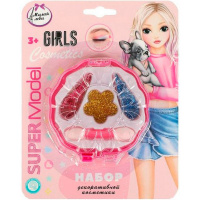 Тени для век "Супер модель" (тени с блестками, двустворонний аппликатор) в блистере 70866B5-SMP-ML