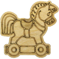 Подвеска "Коник" 9см фанера 3мм 750011