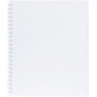 Тетрадь А5 80л клетка "Velvet. Белая" на спирали пластиковая обложка 081572