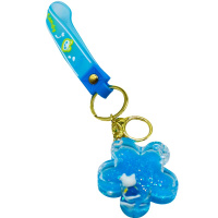 Брелок Цветок 5,5см с подвеской, пластик/силикон, цвет ассорти Y10431-24