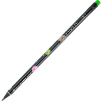 Карандаш чернографитный "Black Excellence. Monsters" HB, с ластиком, трехгранный, пластиковый корпус