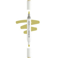 Маркер акриловый двусторонний "Сонет" грецкий орех, пулевидный наконечник/кисть 273-Y332