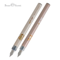 Ручка перьевая "Love me" 0,38мм синяя, круглый корпус Glossy Pro, 2 вида 20-0490