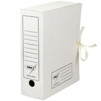 Папка архивная с завязками А4 100мм белая АС-16