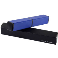 Футляр-туба для ручки прямоугольный, металл, синий 2-665/03