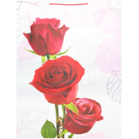 Пакет подарочный "Розы" 50х72х18см 1761