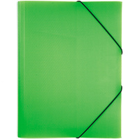 Папка на резинке "DIAMOND NEON" А4 зеленая Пк4р_02034/035333