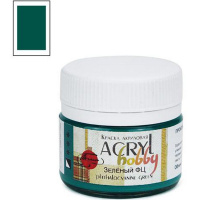 Краска акриловая 20мл "Акрил-Хобби" зеленая ФЦ 0303041