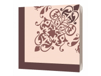 Салфетка 33х33мм 1шт Классика Перфетто трехслойная 1002238