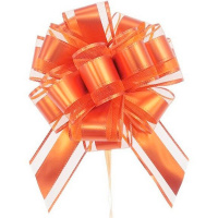 Бант - шар 5см диаметр 13см Матовый оранжевый Y7015-18