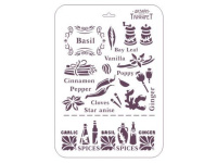 Трафарет пластиковый 22х31см "Специи" ТМ-03