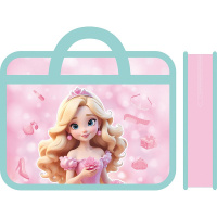 Папка с ручками 33х26х7,5см "Милая леди" пластик ПМ-А4-25