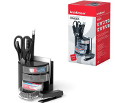 Набор настольный "Венеция" 10х10х20см 12 предметов, пластик, черный 99