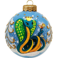 Шар 100мм "Змея-королева" в подарочной упаковке КУ-100-244047