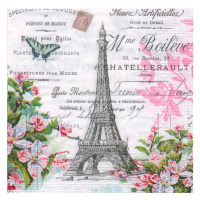 Салфетка для декупажа 33х33мм 1шт Париж Y6793-18