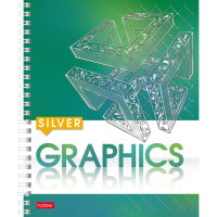 Тетрадь А5 96л клетка "Graphics" на спирали 3D фольга матовая ламинация 96Т5лофВ1гр/055082